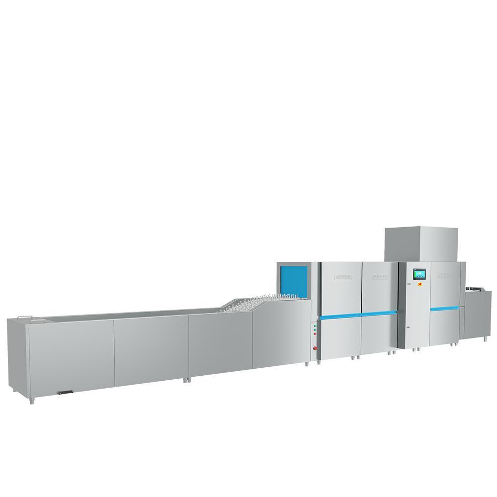 OEM&ODM Large Precision Cleaning Flight Conveyor Dishwasher with Bubble Tank