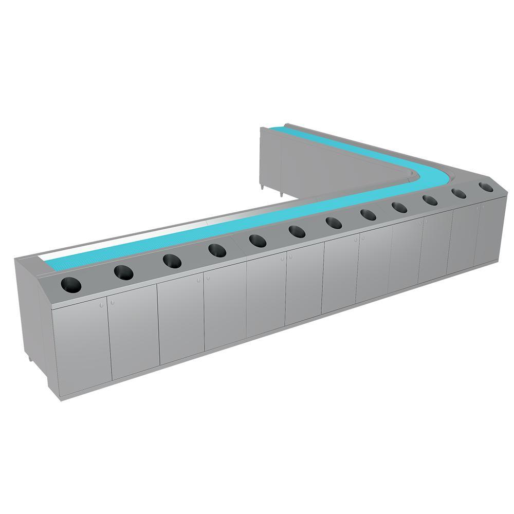 Commercial Grade Fully Automatic Machine Channel Dishwasher