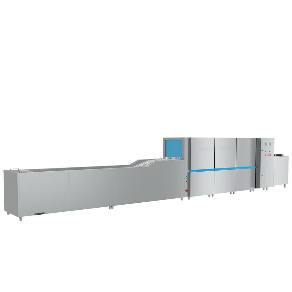 OEM&ODM Large Precision Cleaning Flight Conveyor Dishwasher with Bubble Tank